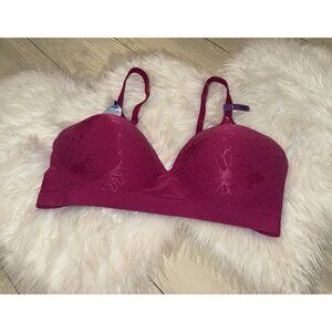 Hanes HU08 Ultimate Perfect Coverage Bra Comfort Dots WF Womens 2XL 2XLarge Pink